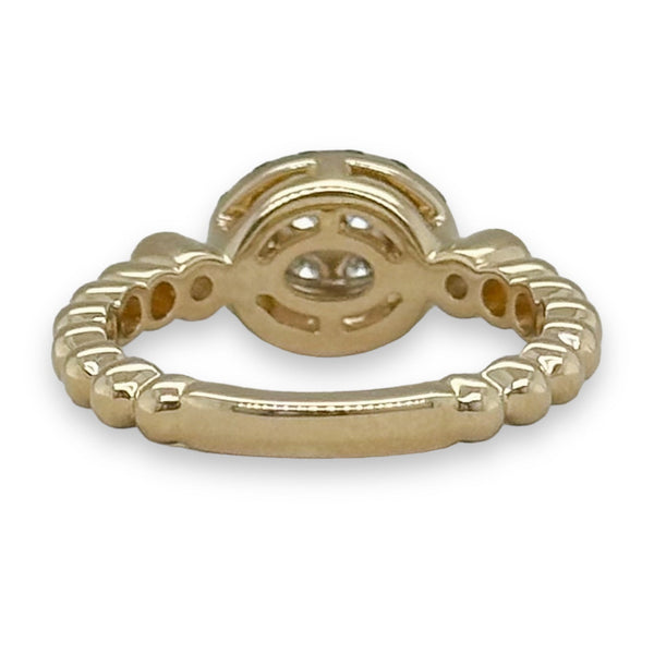 14K Y Gold 0.25cttw Zircon and 0.30cttw G/SI1 Diamond Ring - Walter Bauman Jewelers
