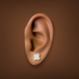 14K Y Gold 0.28ctw Diamond Clover Earrings - Walter Bauman Jewelers