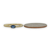 14K Y Gold 0.31ct Sapphire Rope Design Ring - Walter Bauman Jewelers