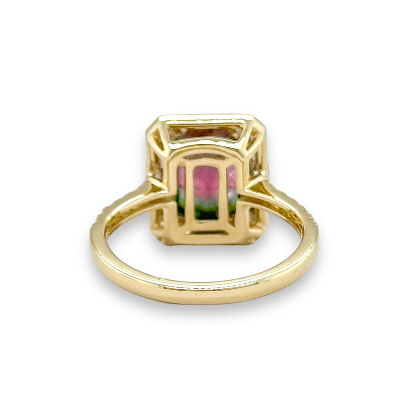 14K Y Gold 0.34ctw Diamonds and 2.22ct Tourmaline Ring - Walter Bauman Jewelers