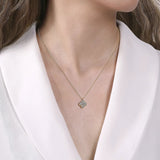 14K Y Gold 0.37cttw 5 Diamond Clover Shape Pendant - Walter Bauman Jewelers