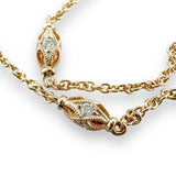 14K Y Gold 0.38ctw H/SI2 Diamond Station Necklace - Walter Bauman Jewelers