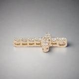 14K Y Gold 0.50ctw Diamond Cross - Walter Bauman Jewelers