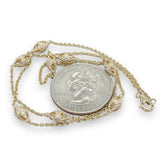 14K Y Gold 0.50ctw G-H/VS2 Diamond Station Necklace - Walter Bauman Jewelers