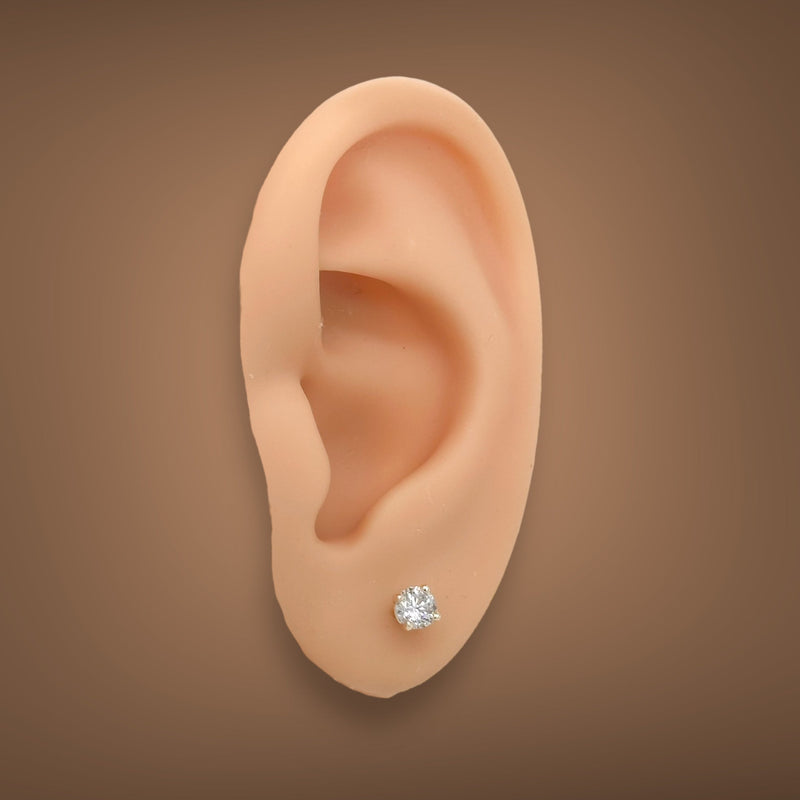 14K Y Gold 0.52ctw H/SI2 Lab-Created Diamond Earrings - Walter Bauman Jewelers