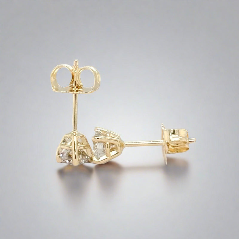 14K Y Gold 0.52ctw H/SI2 Lab-Created Diamond Earrings - Walter Bauman Jewelers