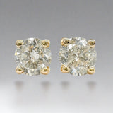 14K Y Gold 0.54ctw H/SI2 Lab-Created Diamond Earrings - Walter Bauman Jewelers