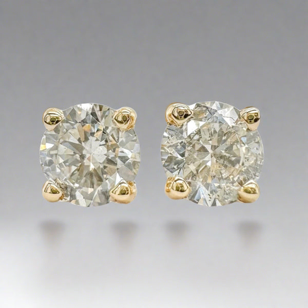 14K Y Gold 0.54ctw H/SI2 Lab-Created Diamond Earrings - Walter Bauman Jewelers