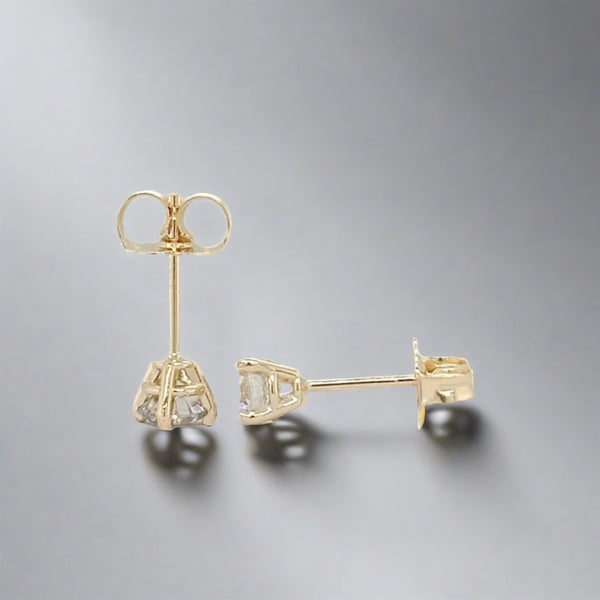 14K Y Gold 0.54ctw H/SI2 Lab-Created Diamond Earrings - Walter Bauman Jewelers