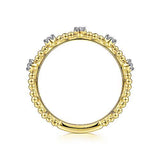 14K Y Gold .07cttw Diamond Ring - Walter Bauman Jewelers