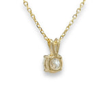 14K Y Gold 1.00ct D/VS2 Lab-Created Diamond Pendant IGI#585309566 - Walter Bauman Jewelers