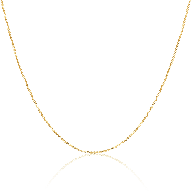 14K Y Gold 16" 025 Cable Chain 0.9grms - Walter Bauman Jewelers