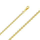 14K Y Gold 16" 1.20mm Round Cable Chain - Walter Bauman Jewelers