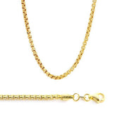 14K Y Gold 18" 2.4mm Round Box Chain - Walter Bauman Jewelers