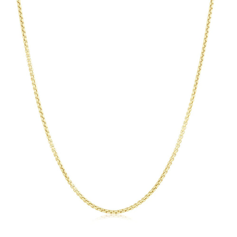 14K Y Gold 18" Box Chain 0.9grms - Walter Bauman Jewelers