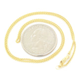14K Y Gold 18" Dia Cut Round Wheat Chain 2.4grms - Walter Bauman Jewelers
