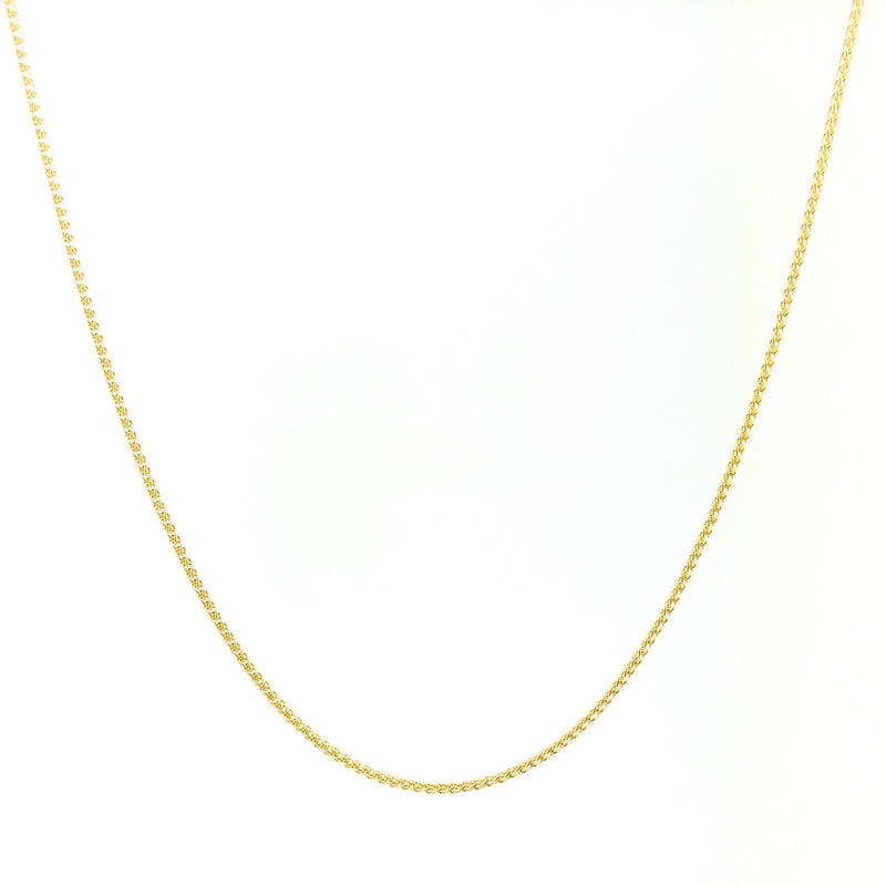 14K Y Gold 18" Round Wheat Chain 025 - Walter Bauman Jewelers