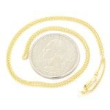 14K Y Gold 18" Round Wheat Chain 030 - Walter Bauman Jewelers
