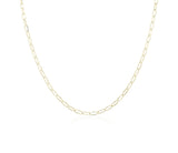 14K Y Gold 18" Small Paperclip Link Chain 3.0grms - Walter Bauman Jewelers