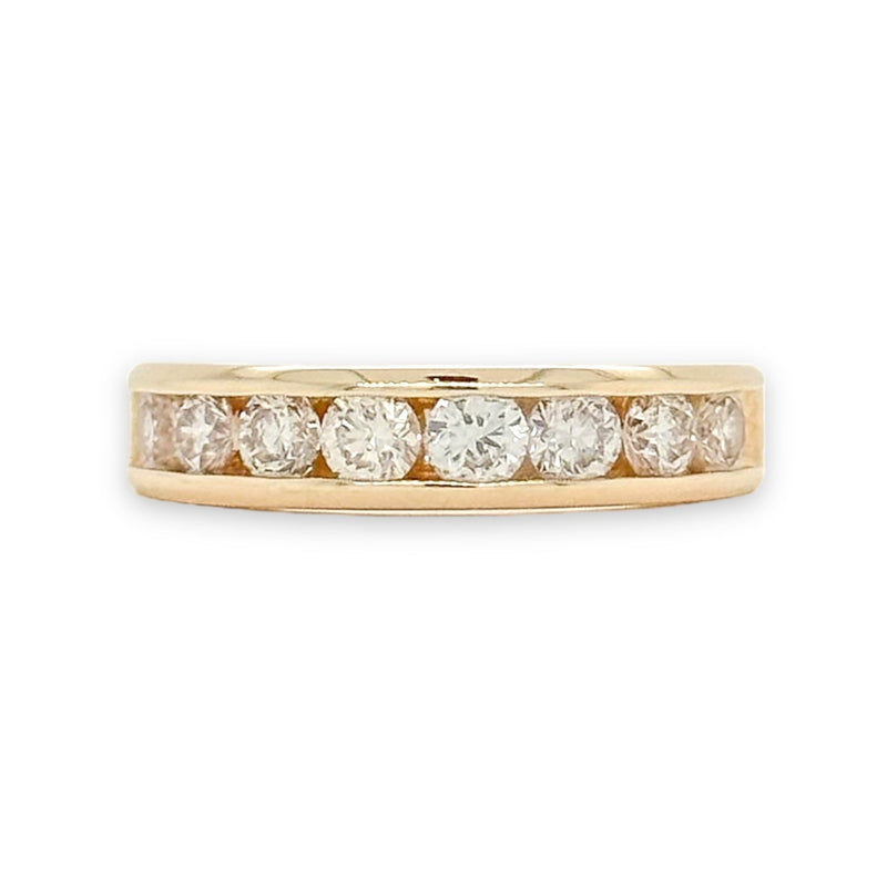 14K Y Gold 1ctw H/SI2 Diamond Band - Walter Bauman Jewelers