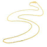 14K Y Gold 20" 050 Dia Cut Cable Chain - Walter Bauman Jewelers