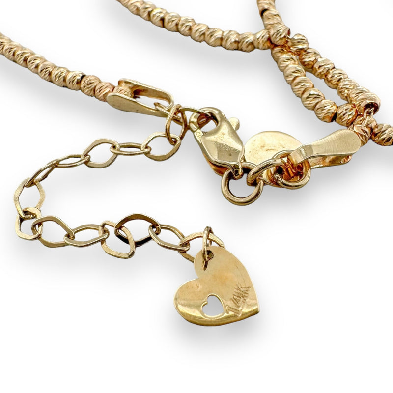 14K Y Gold 20" 2mm Beaded Chain - Walter Bauman Jewelers