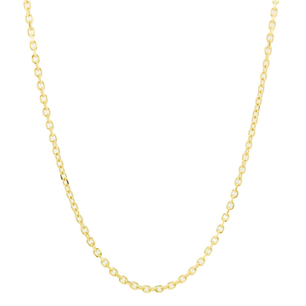 14K Y Gold 22" 050 Dia Cut Cable Chain - Walter Bauman Jewelers