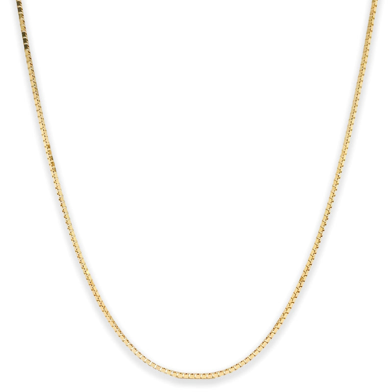 14K Y Gold 22” Adjustable Box Chain 4.0grms - Walter Bauman Jewelers
