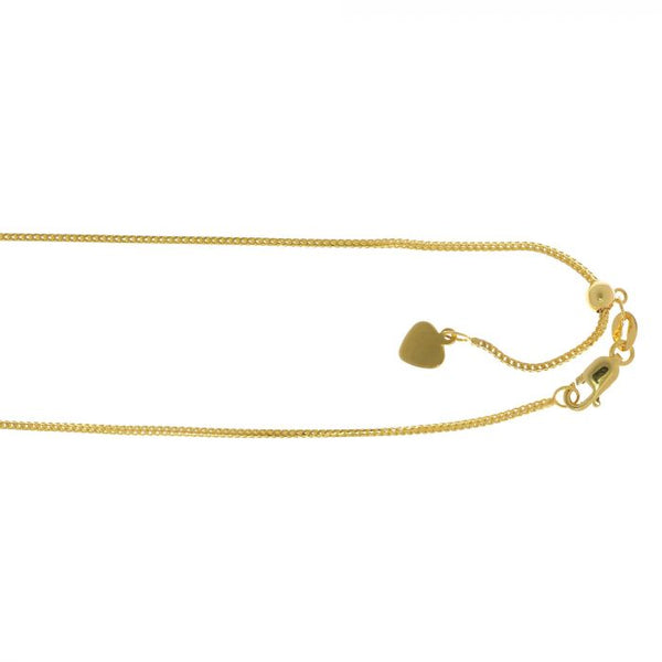 14K Y Gold 22" Adjustable Franco Chain 3.6grms - Walter Bauman Jewelers