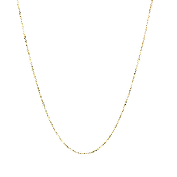 14K Y Gold 22" Dia Cut Cable Chain 040 - Walter Bauman Jewelers