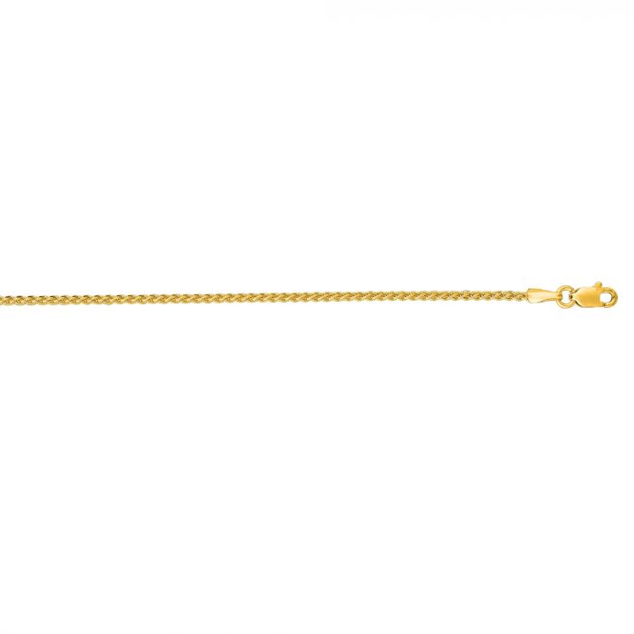 14K Y Gold 24" Round Wheat Chain 6.4grms - Walter Bauman Jewelers
