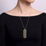 14K Y Gold 24" Tassel Pendant Necklace - Walter Bauman Jewelers