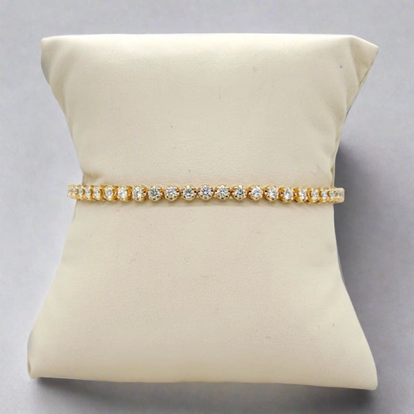 14K Y Gold 2.50ctw Diamond Tennis Bracelet - Walter Bauman Jewelers