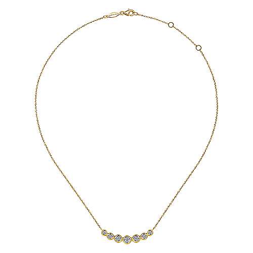 14K Y Gold .35cttw Diamond Necklace - Walter Bauman Jewelers