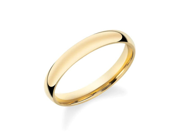 14K Y Gold 3mm Wedding Band 2.6grms - Walter Bauman Jewelers