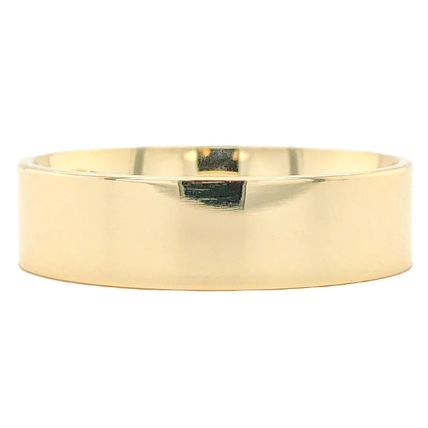 14K Y Gold 5mm Wedding Band - Walter Bauman Jewelers