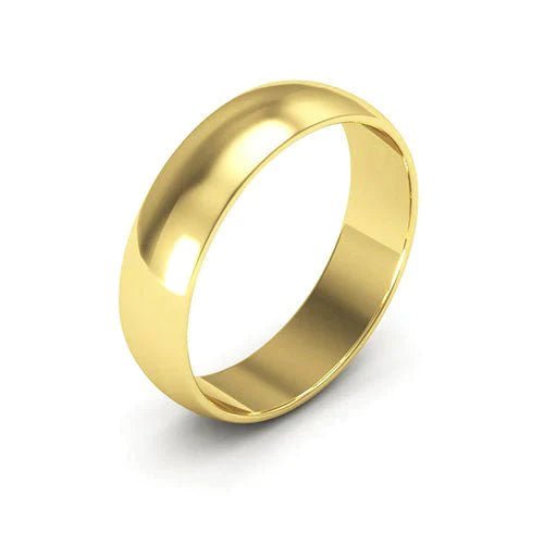 14K Y Gold 5mm Wedding Band 5.0grms SZ10 - Walter Bauman Jewelers
