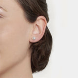 14K Y Gold 6.5X7mm Cultured Akoya Pearl Stud Earrings - Walter Bauman Jewelers