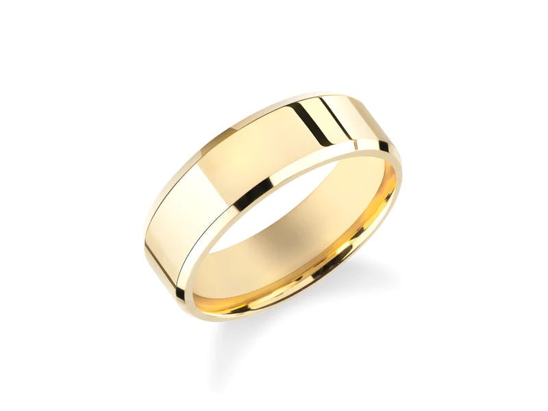 14K Y Gold 6mm Wedding Band - Walter Bauman Jewelers