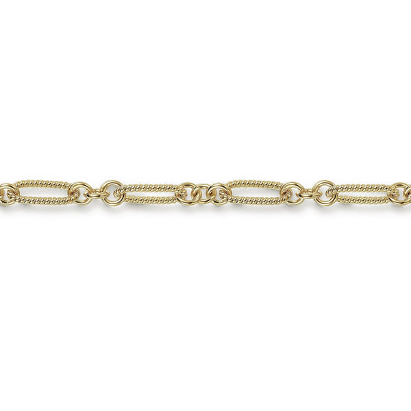 14K Y Gold 7" Link Bracelet - Walter Bauman Jewelers