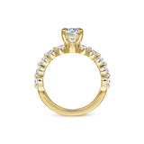 14K Y Gold .75cttw Diamond Engagement Ring Mounting - Walter Bauman Jewelers