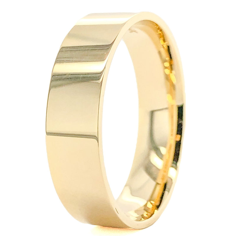 14K Y Gold 7mm Wedding Band - Walter Bauman Jewelers