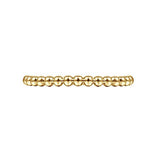 14K Y Gold Beaded Stackable Ring - Walter Bauman Jewelers