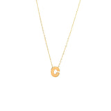 14k Y Gold “C” Initial Pendant - Walter Bauman Jewelers
