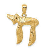 14K Y Gold Chai Pendant - Walter Bauman Jewelers