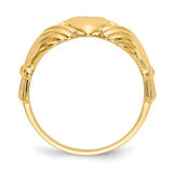 14K Y Gold Claddagh Ring - Walter Bauman Jewelers