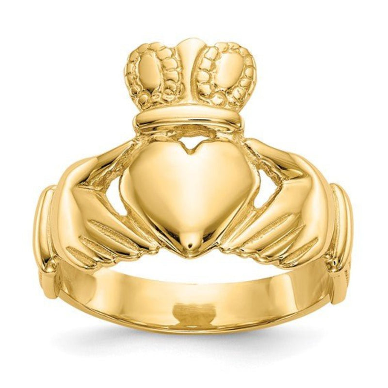 14K Y Gold Claddagh Ring - Walter Bauman Jewelers