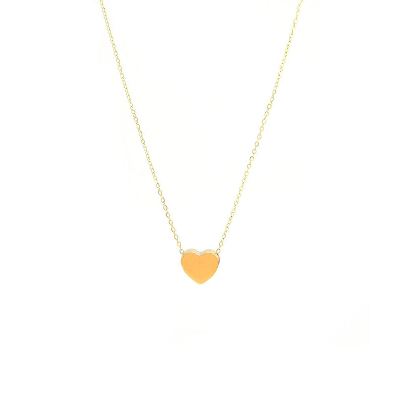 14K Y Gold Heart Pendant - Walter Bauman Jewelers