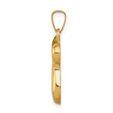 14K Y Gold Hollow Chai Pendant - Walter Bauman Jewelers