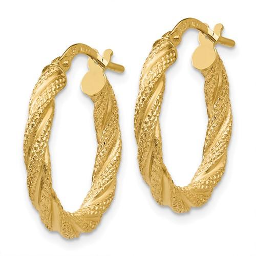 14K Y Gold Hoop Earrings - Walter Bauman Jewelers